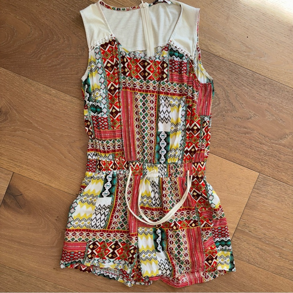 Joy Joy Boho Multicolor Patterned Jumper Size L
